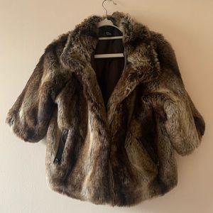 Faux fur coat